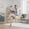 Hammock Chair LED Lights Hanging Swing Indoor Outdoor