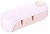 Knife Sharpener Portable Double Mini Grindstone Rotatable Handle Sharpening Cutter Home Kitchen Gadget Tool (Color: Pink)