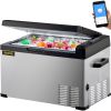 VEVOR 12 Volt Refrigerator, Portable Refrigerator (-4°F~68°F) With APP Control Car Compressor Fridge Cooler 12V/24V DC and 110-220V AC For Camping